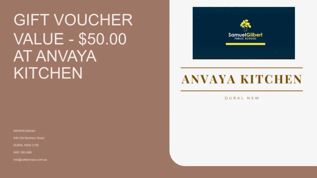 CAFE ANVAYA GIFT CARD